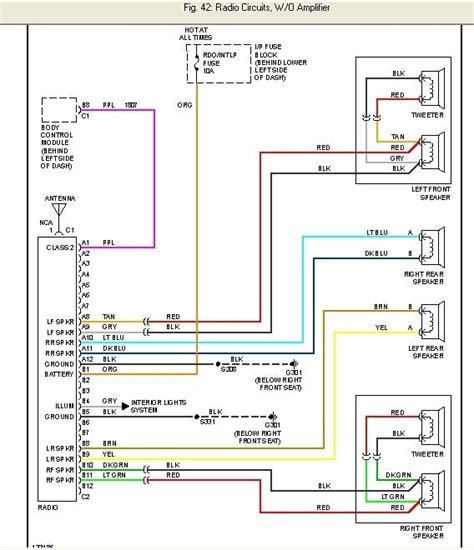 1998 chevy silverado radio wiring diagram|chevy silverado speaker wire colors.